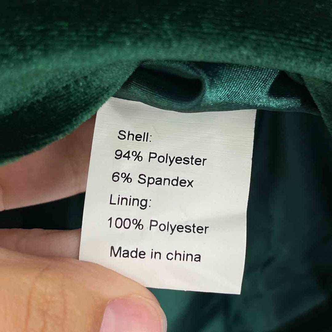 Size XL Green Velour Jacket