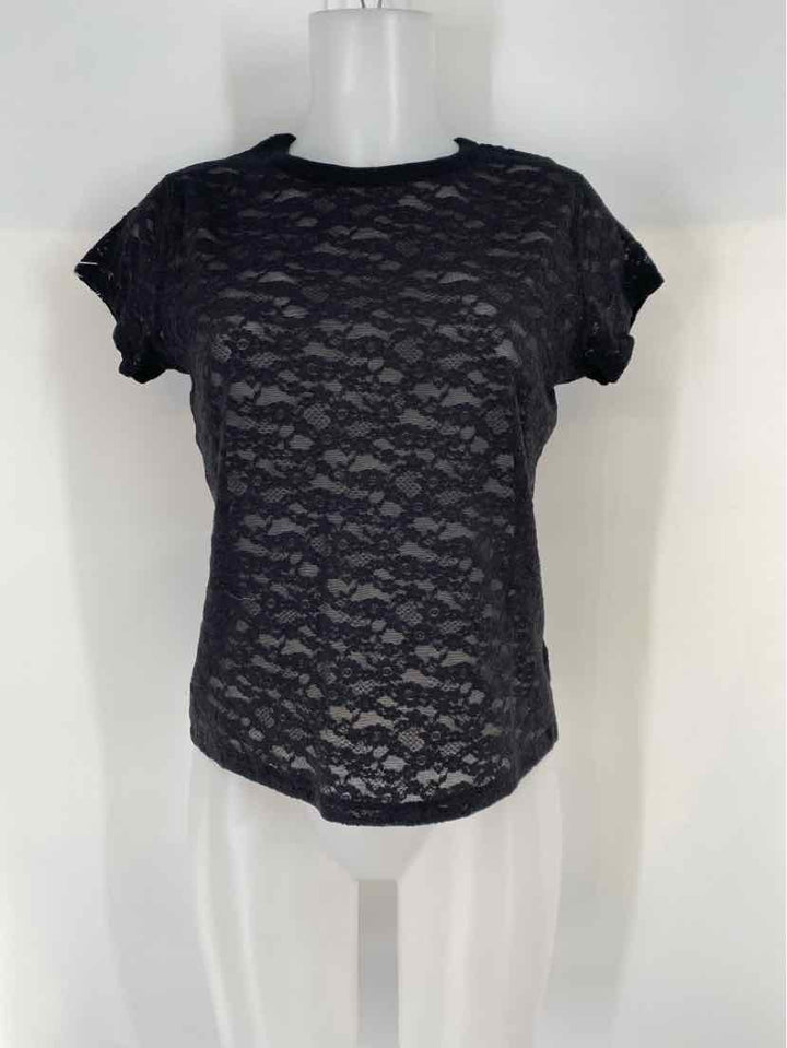 Size S AERIE Black Lace Shirt