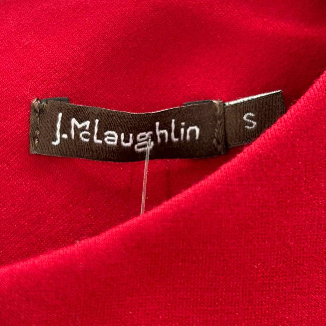 Size S J MCLAUGHLIN Red Knit Dress