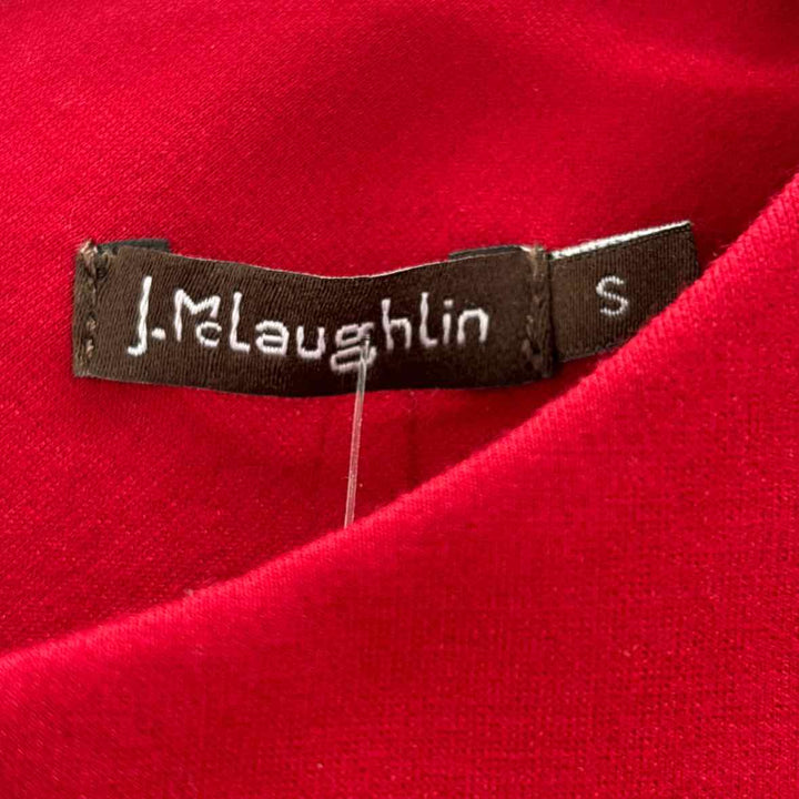 Size S J MCLAUGHLIN Red Knit Dress