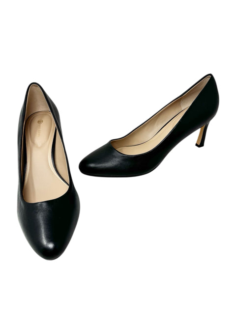 Shoe Size 9.5 Gianni Bini Black Leather Pumps