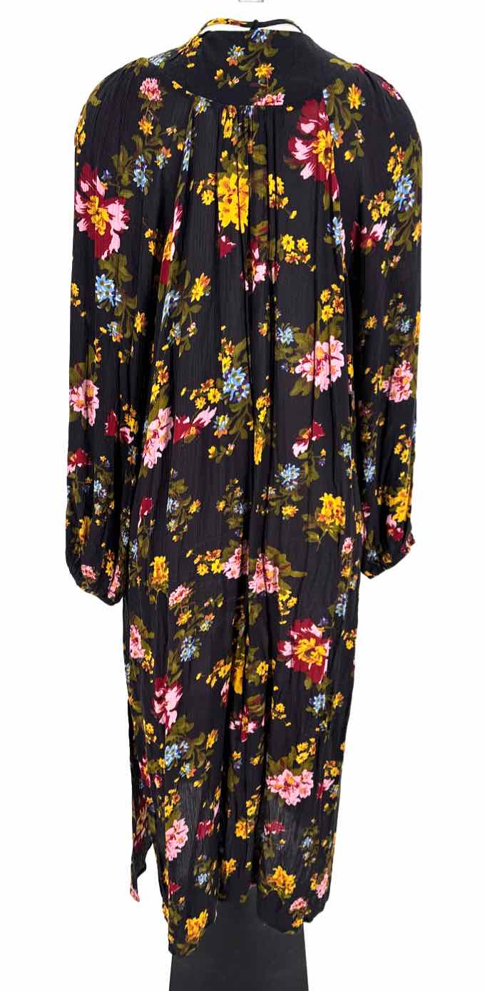 Size L Navy Print Dress