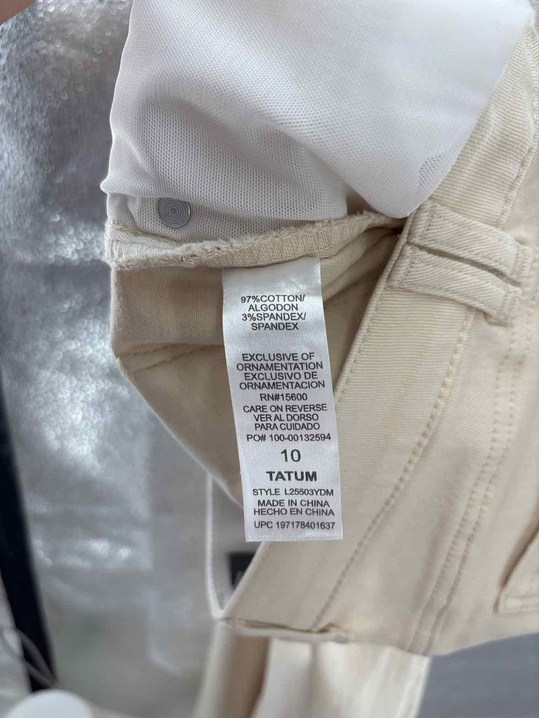 Size 10 WIT & WISDOM Beige Pants