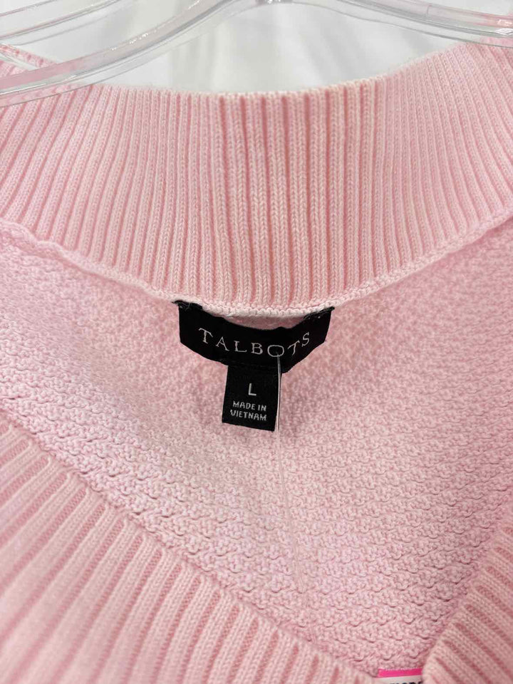 Size L Talbots Pink Sweater