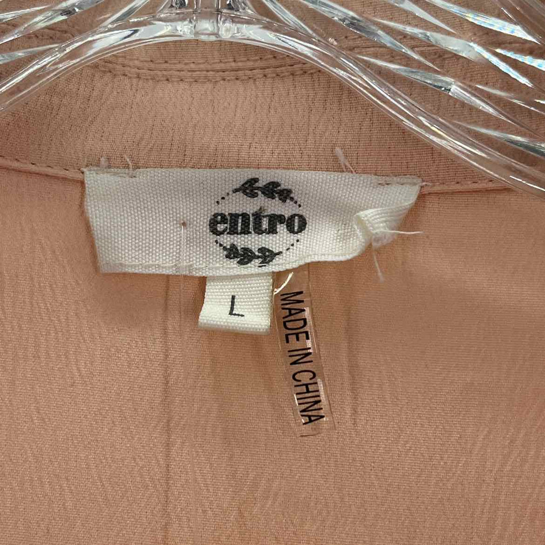 Size L ENTRO Peach Dress