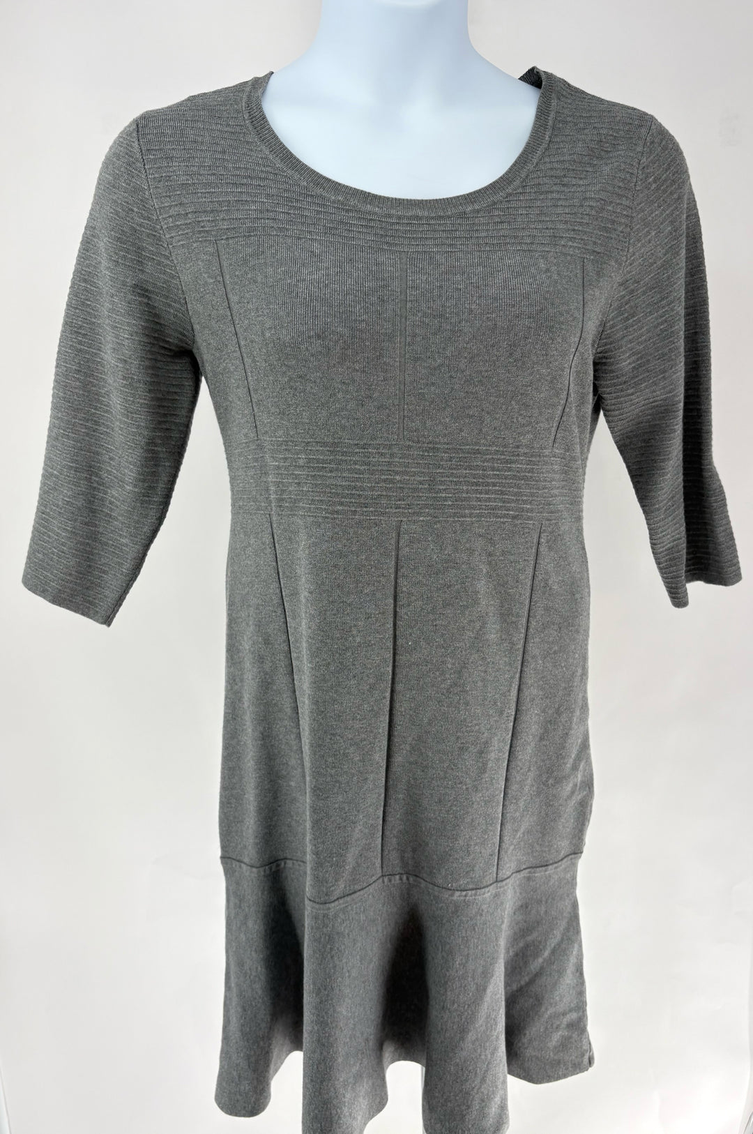 Size L SOFT SURROUNDINGS Gray Knit Dress