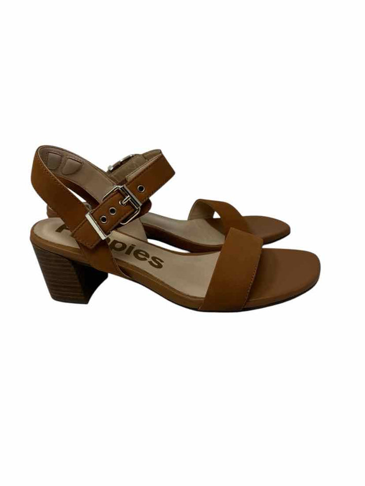 Shoe Size 9 Hush Puppies Tan Leather Sandals