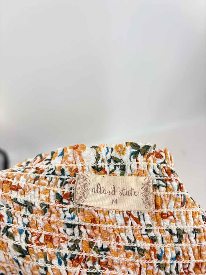 Size M ALTAR'D STATE ORANGE PRINT Dress