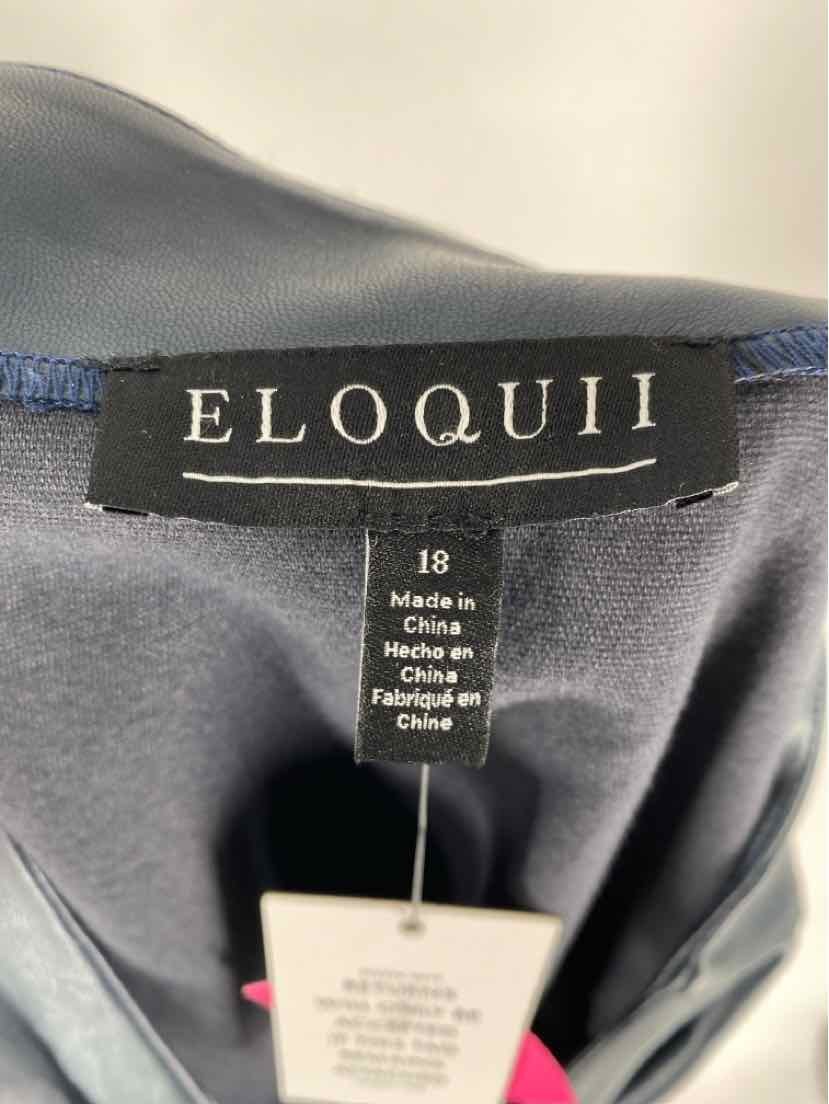 Size 18 ELOQUII Navy Vest