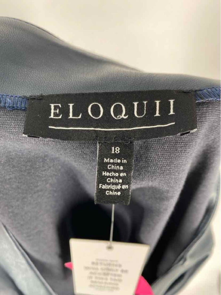 Size 18 ELOQUII Navy Vest