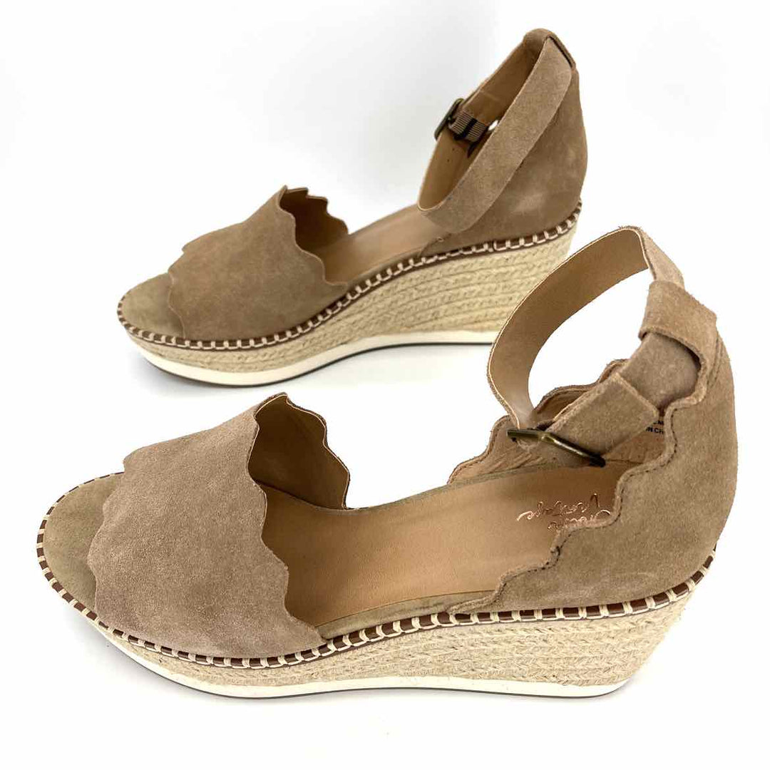 Shoe Size 11 CROWN VINTAGE Tan Leather Wedge