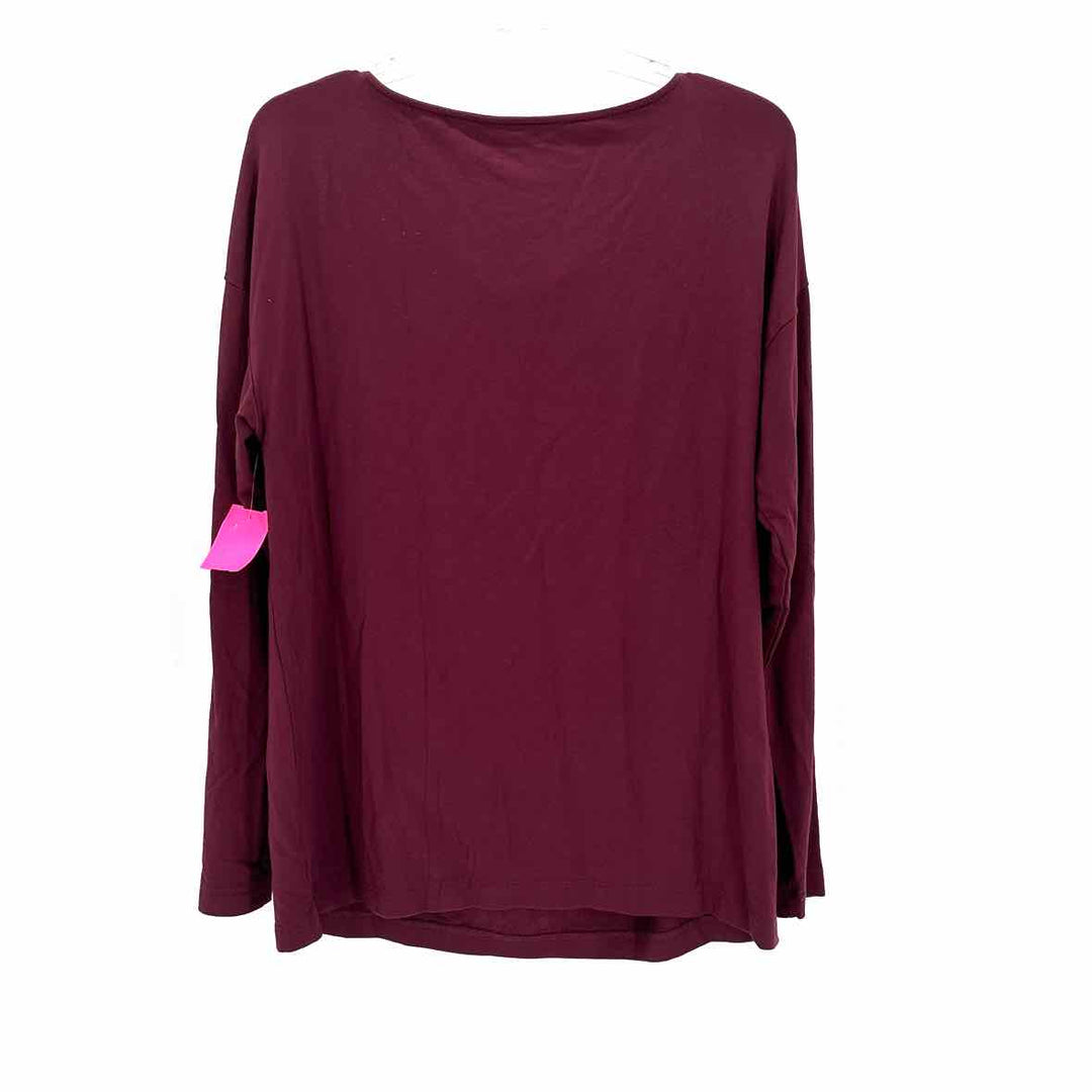 Size L Ann Taylor Purple Cotton Shirt