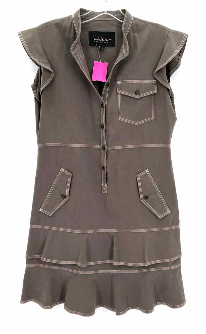 Size S NICOLE MILLER Gray Dress