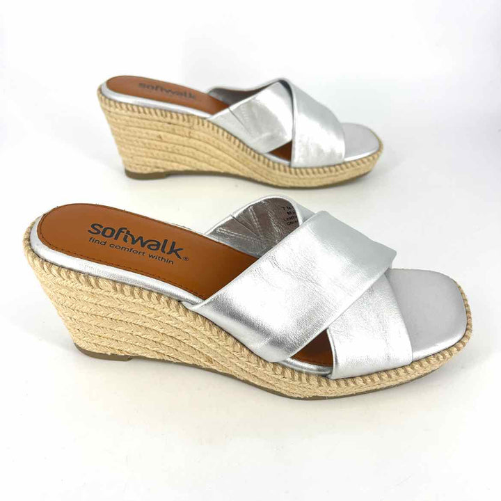 Shoe Size 7 Silver Sandals