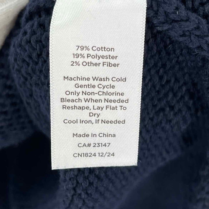 Size M Talbots Navy Knit Sweater