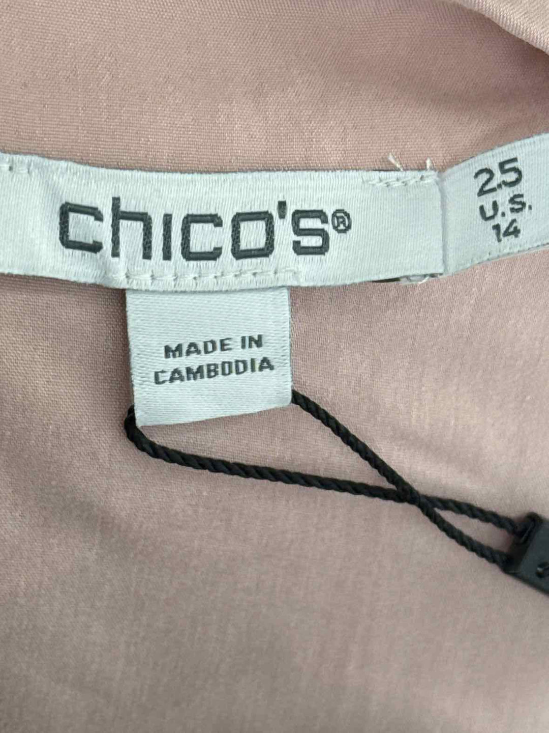 Size 14 Chico's Pink Shirt