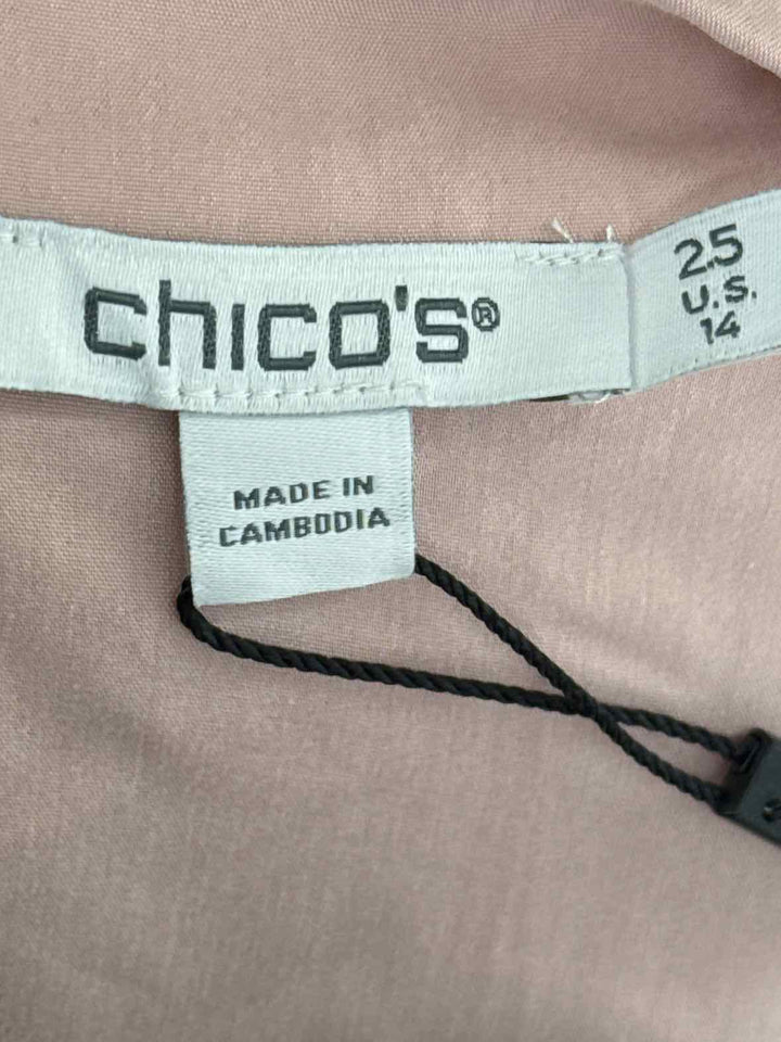 Size 14 Chico's Pink Shirt