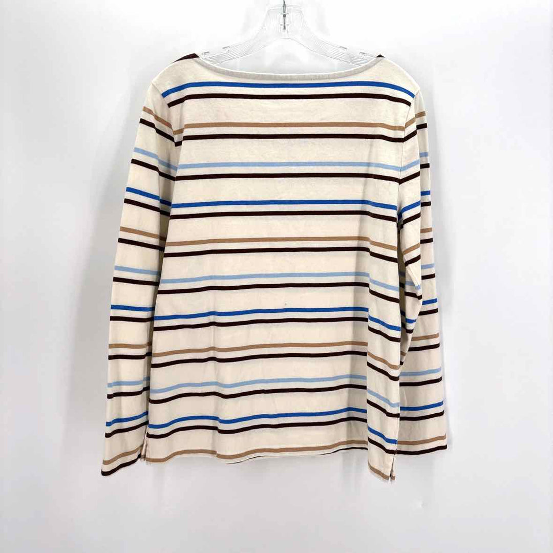 Size L Talbots Ivory Cotton Shirt