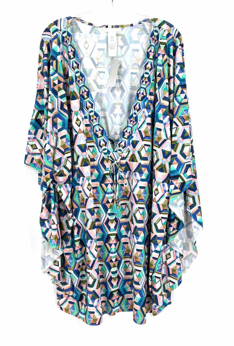 Size 3X Blue Print Coverup