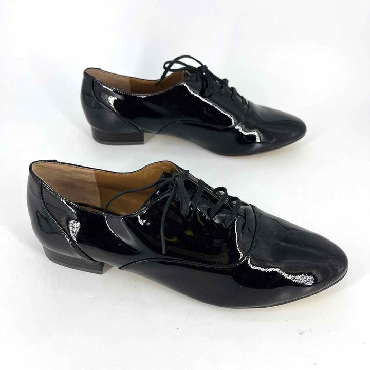 Shoe Size 7.5 Banana Republic Black PATENT Flats