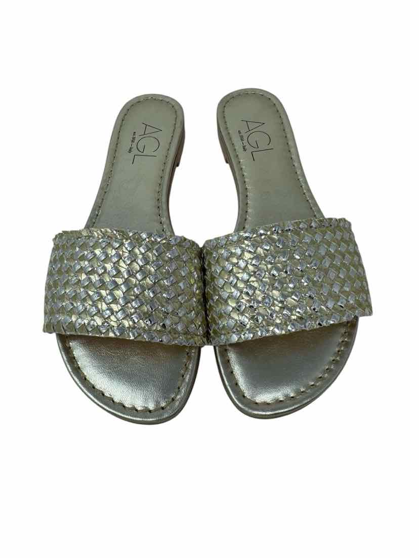Shoe Size 39 AGL Silver Sandals