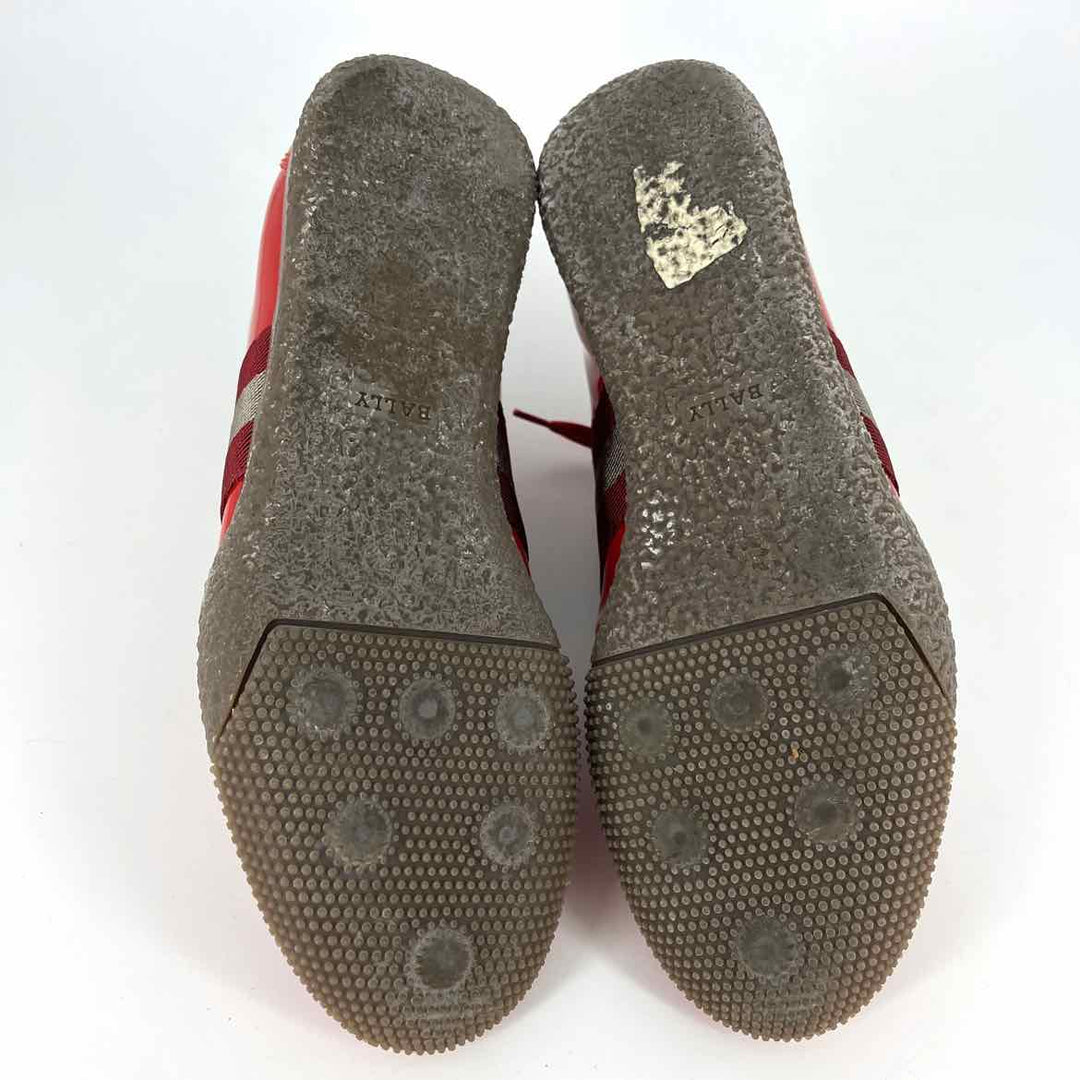 Shoe Size 7.5 Bally Red PATENT Luxury - Sneakers