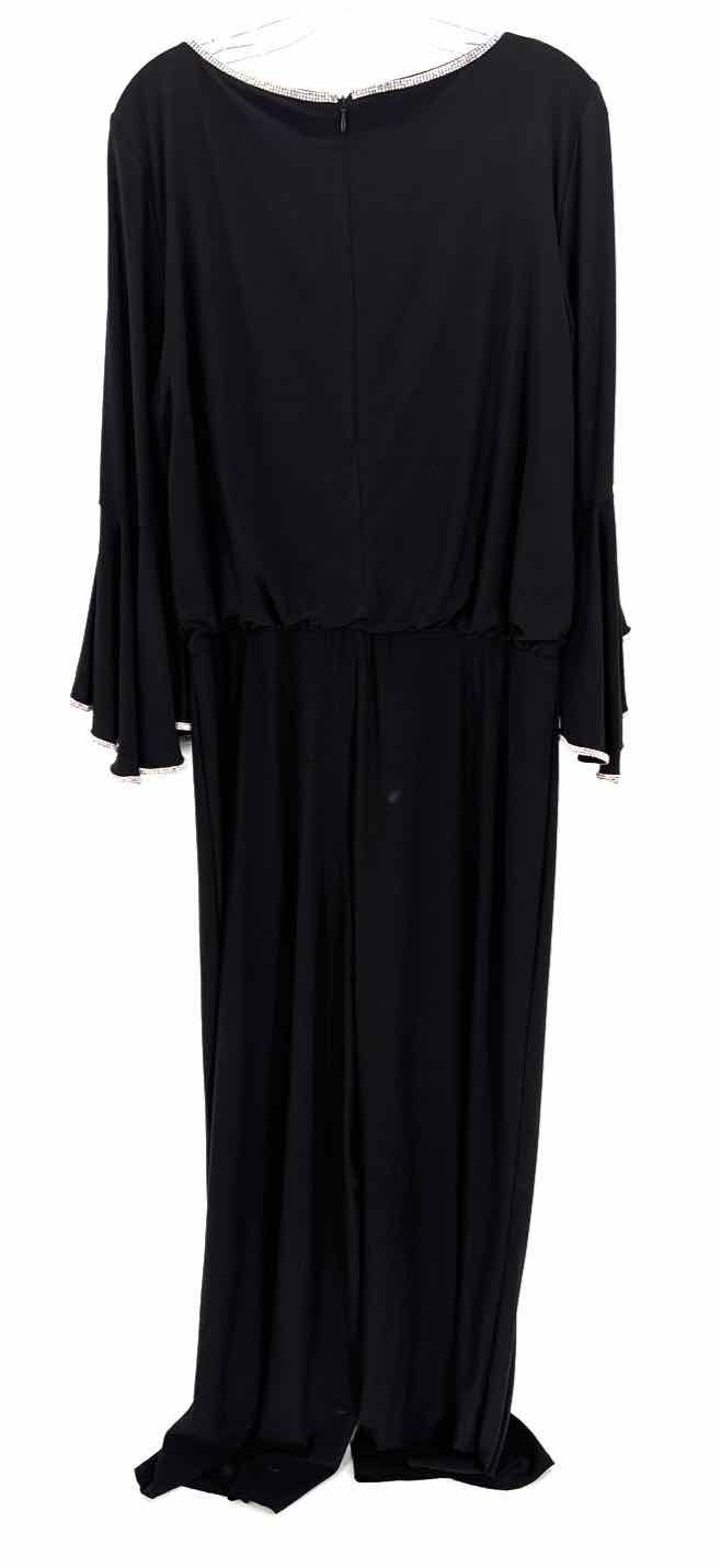 Size XL MSK Black Knit Rhinestone Dress