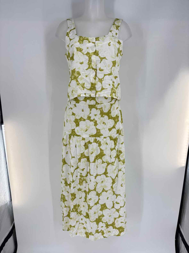 Size S Green Print Skirt
