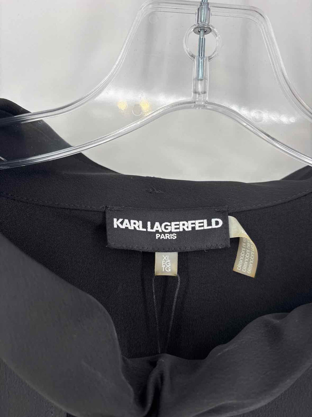 Size XL KARL LAGERFELD Black Shirt