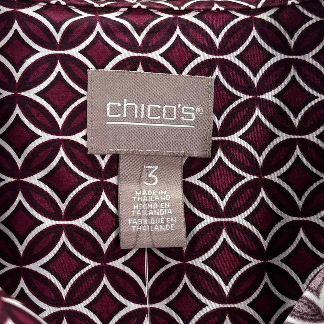 Size XL Chico's Wine Shirt
