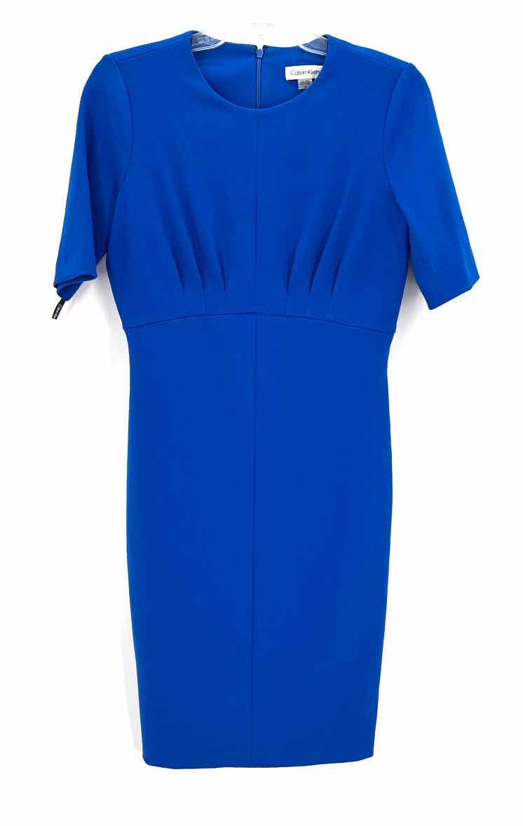 Size 6 Calvin Klein Blue Dress
