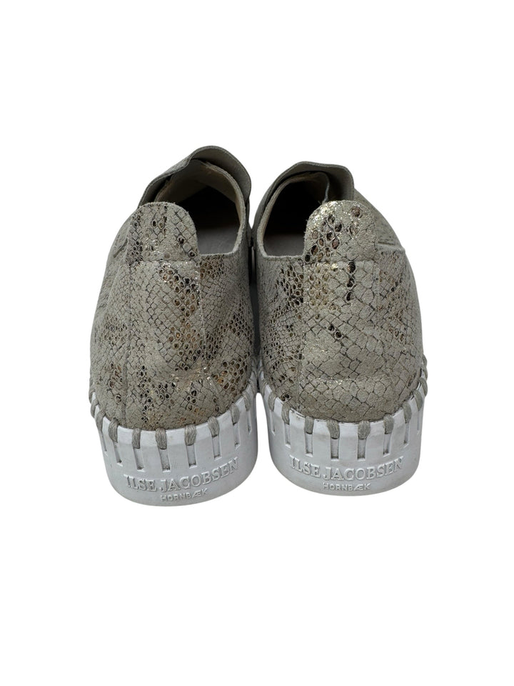 Shoe Size 38 ILSE JACOBSEN gray print Loafers