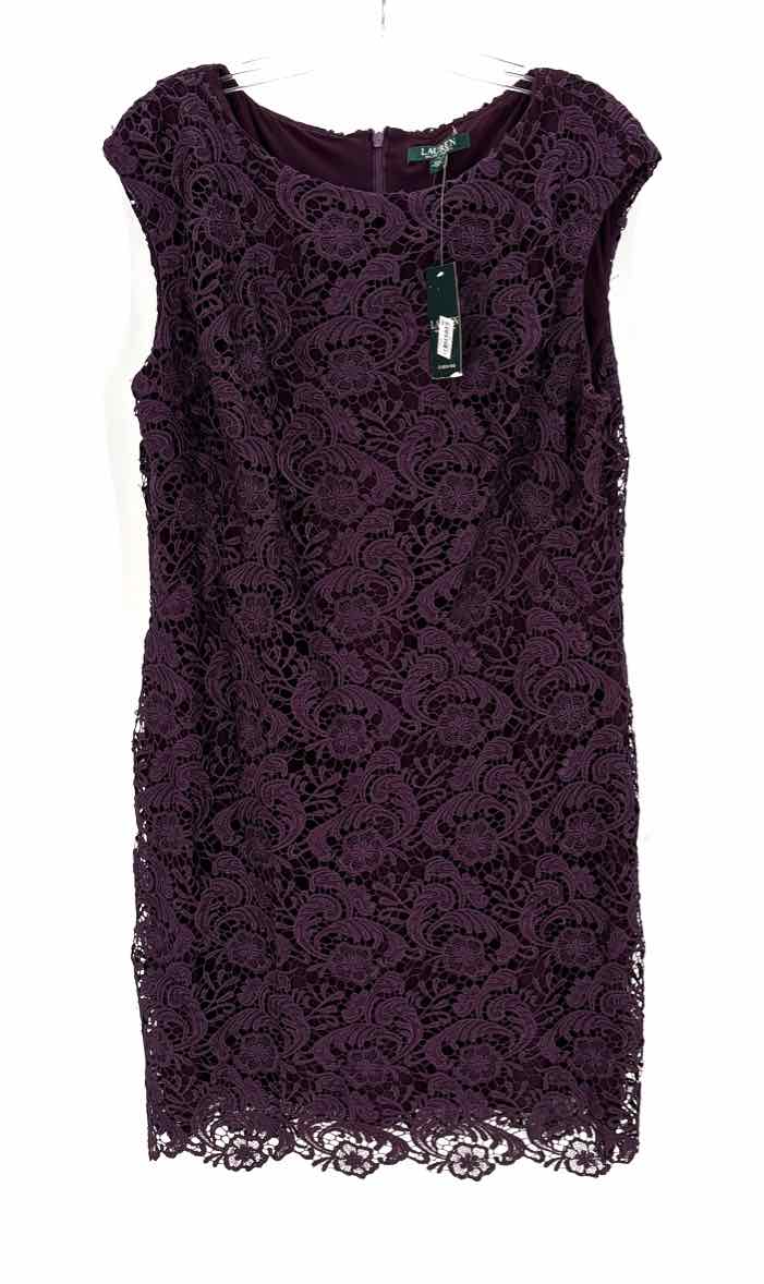 Size 18 RALPH LAUREN Purple Lace Dress