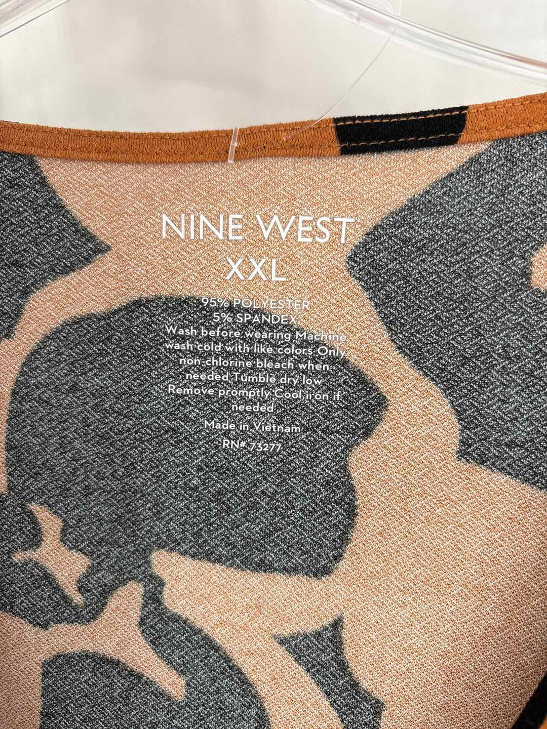 Size XXL Nine West Brown Print Dress
