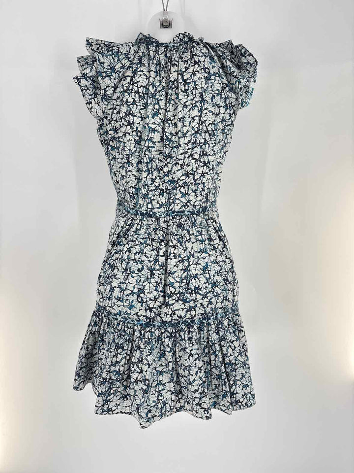 Size 2 VERONICA BEARD Blue Print Dress