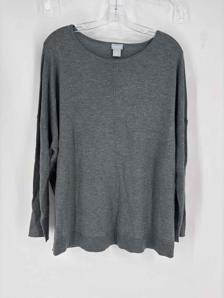 Size L Chico's Gray Sweater