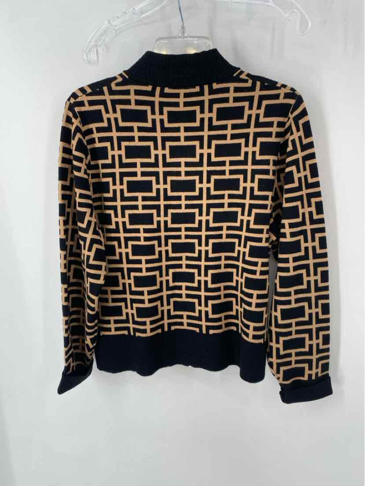 Size L Black Print Sweater