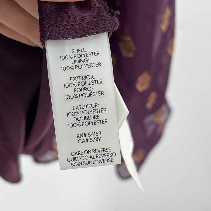 Size 0 Calvin Klein Burgundy Dress