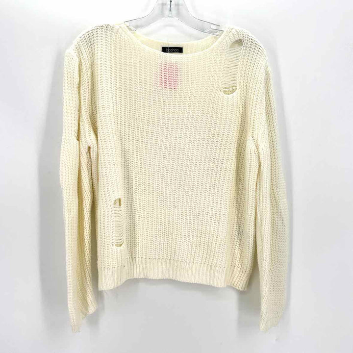 Size 16 BOOHOO Cream Knit Sweater
