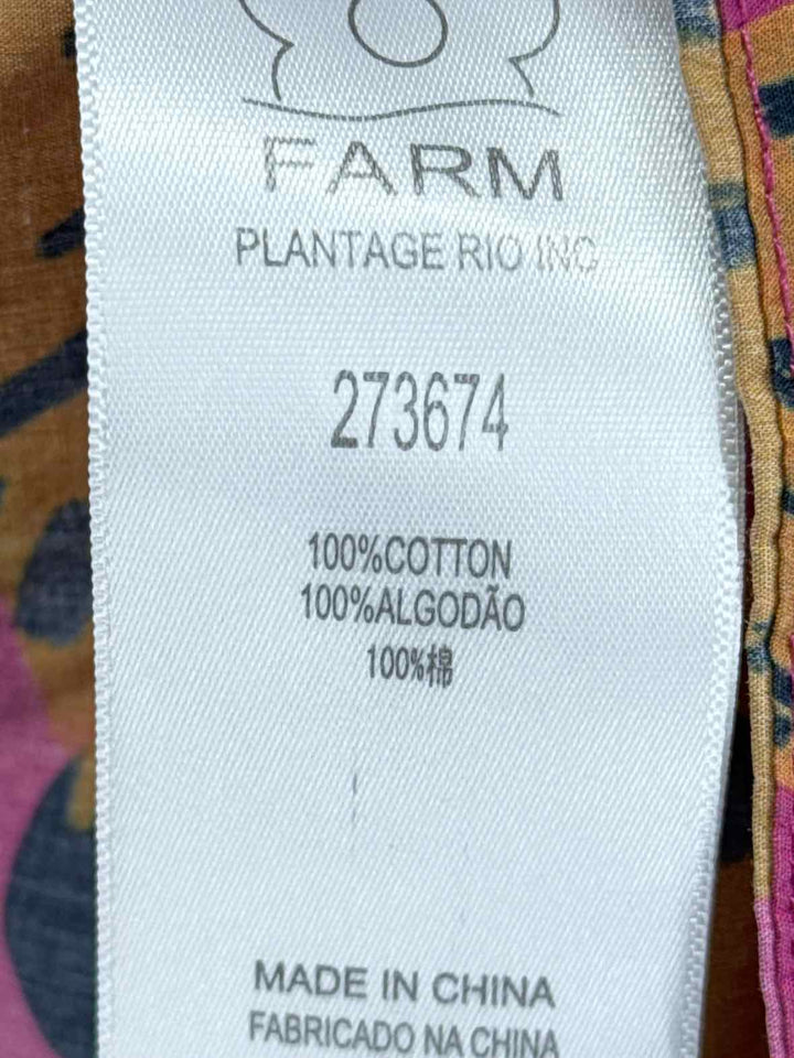 Size M FARM RIO PINK PRINT Shirt
