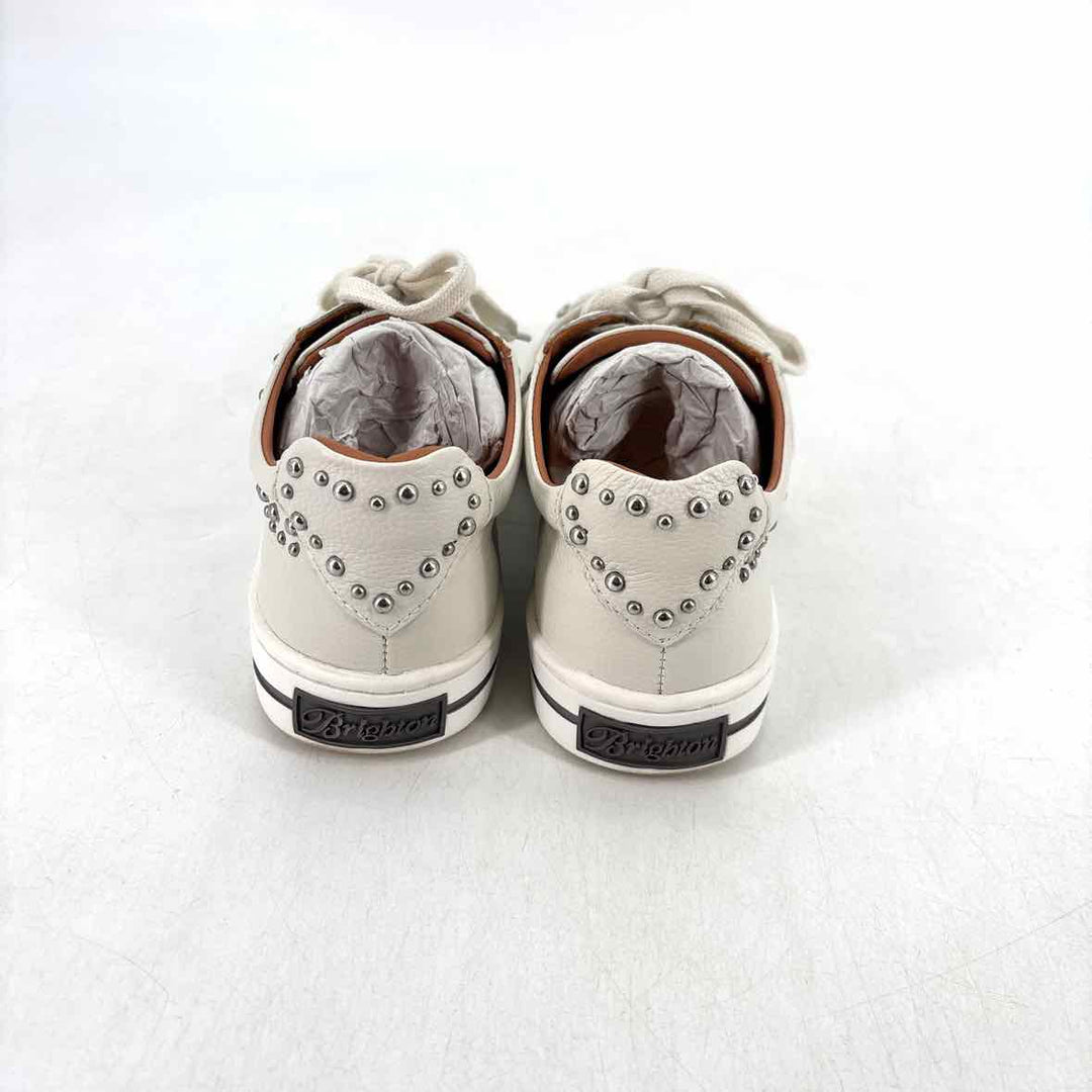 Shoe Size 7.5 BRIGHTON White Leather Sneakers