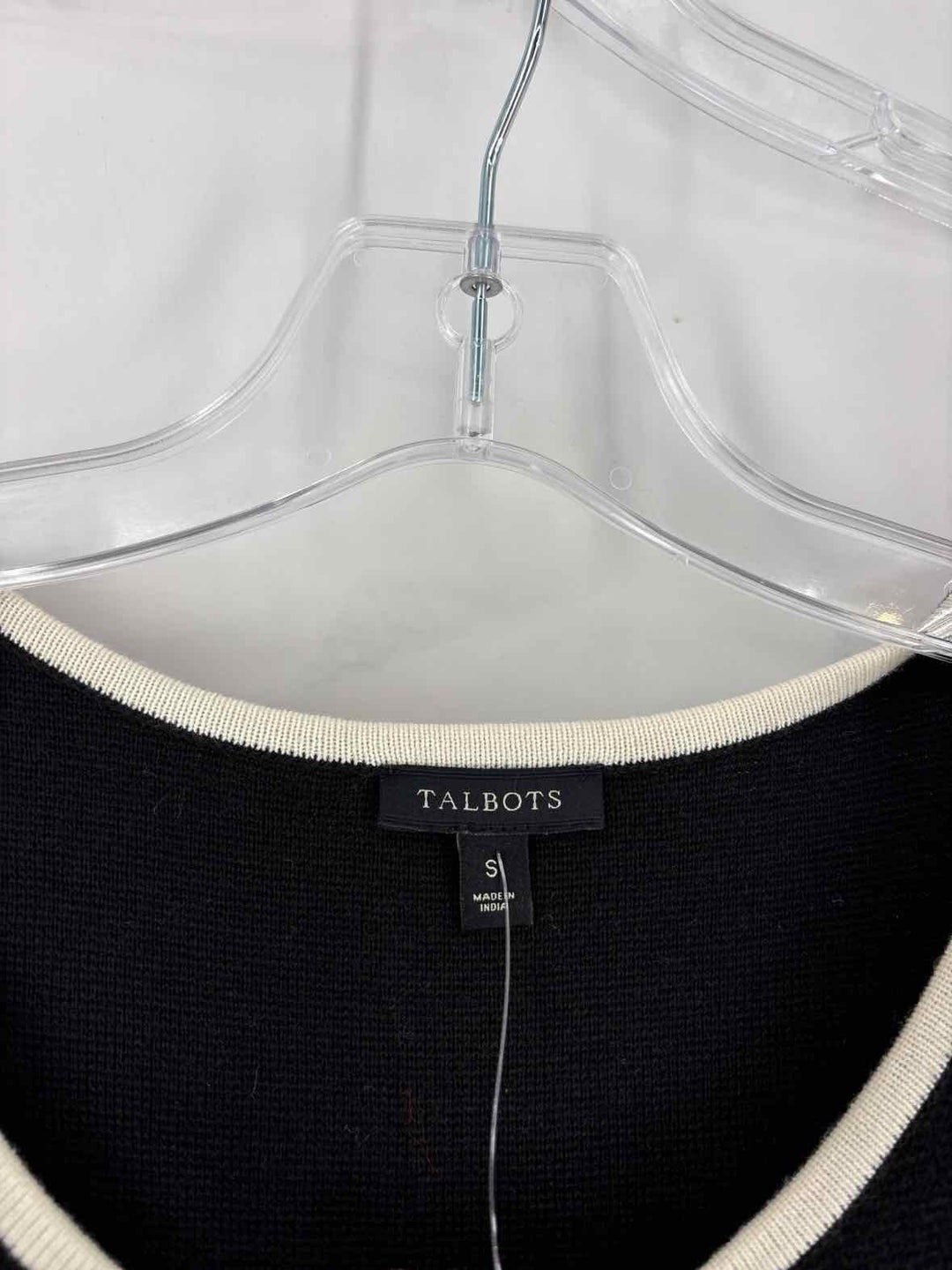 Size S Talbots Black Knit Vest