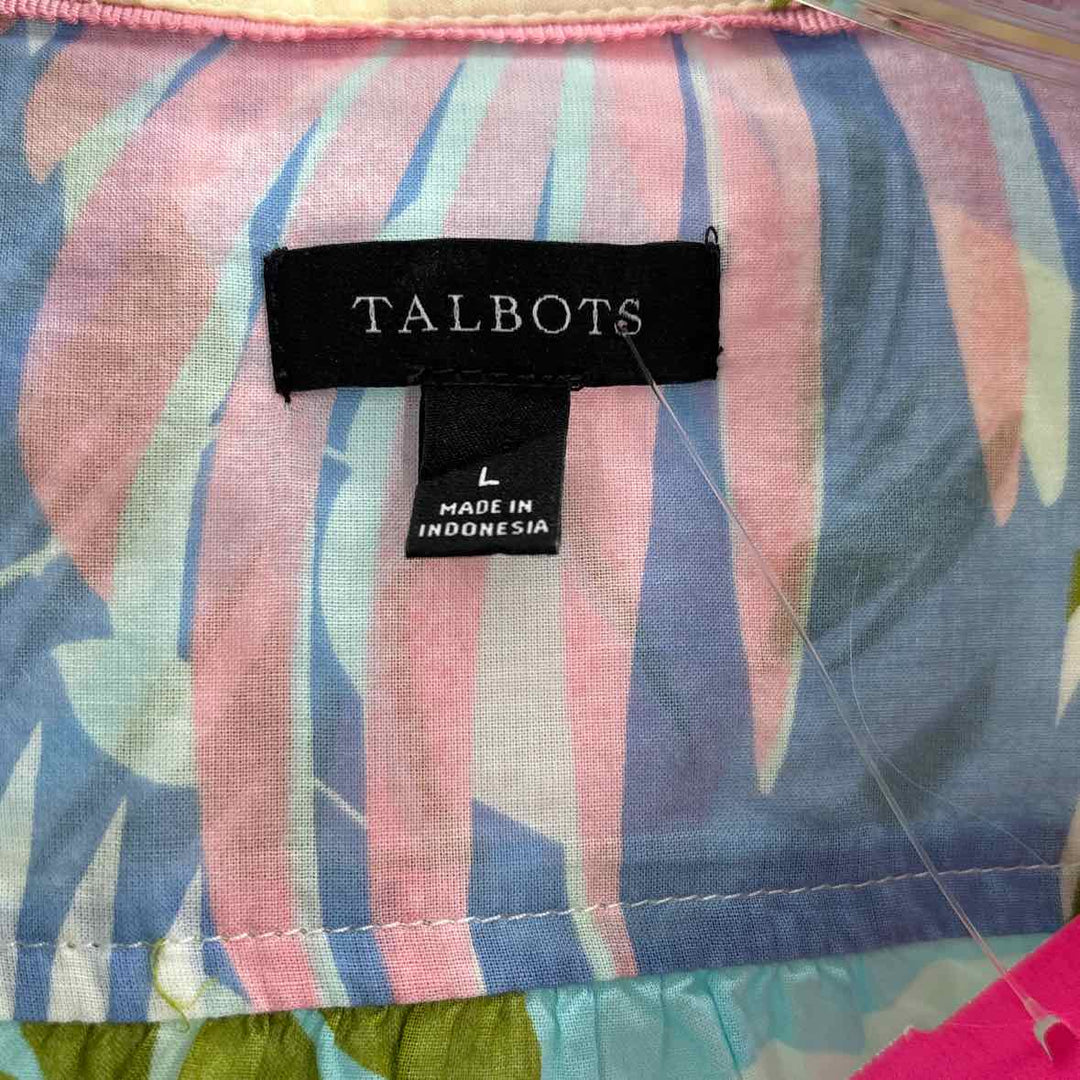 Size L Talbots Multi-Color Shirt