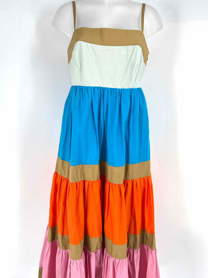 Size 4 J Crew Multi-Color Dress