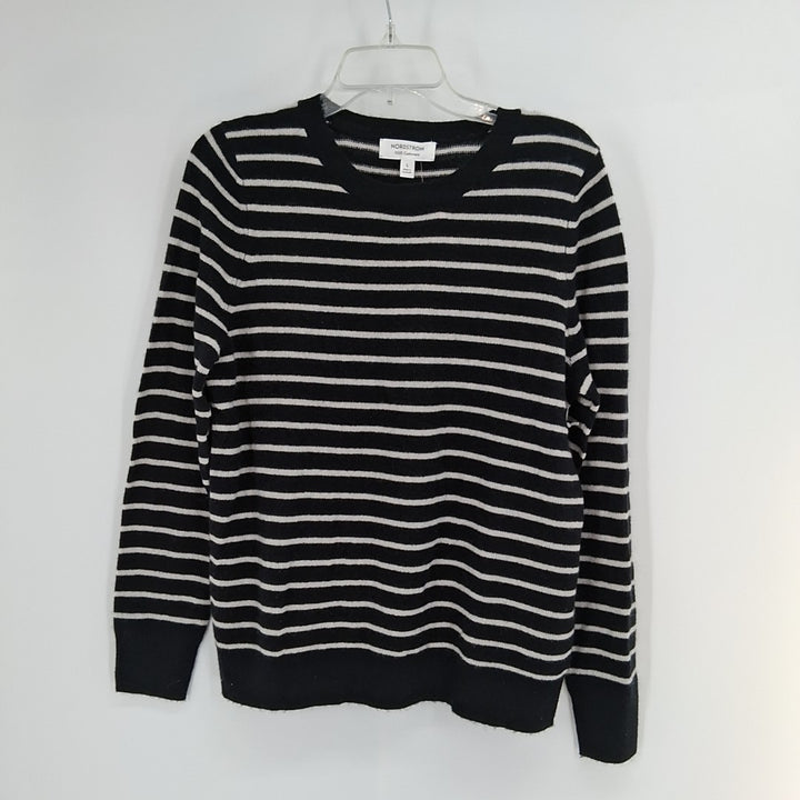 Size L NORDSTROM SIGNATURE Black Cashmere Sweater