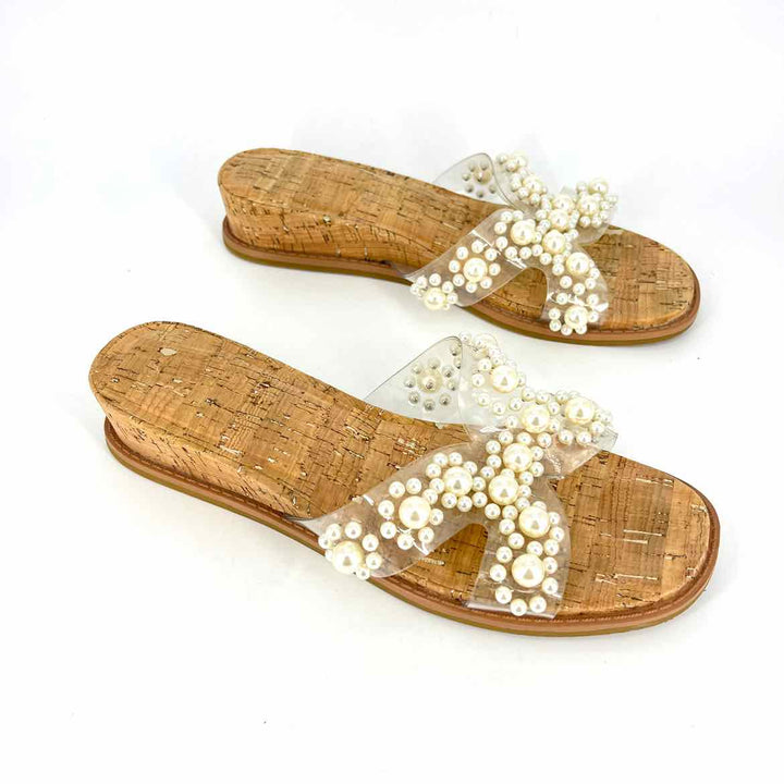 Shoe Size 8.5 Anne Klein Ivory Sandals