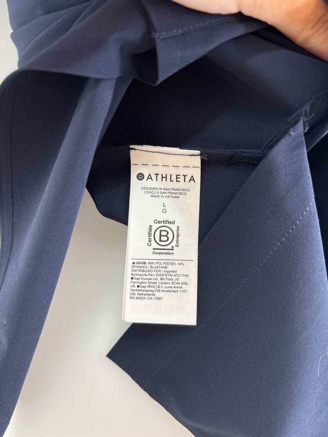Size L Athleta Navy Shirt