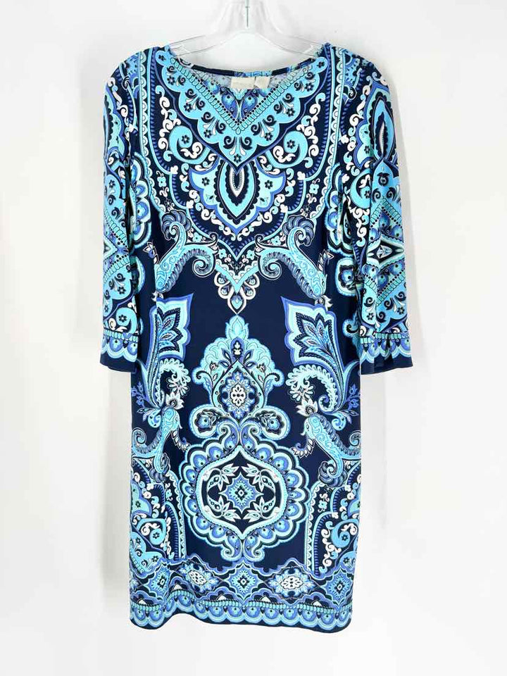 Size S Chico's Blue Print Dress