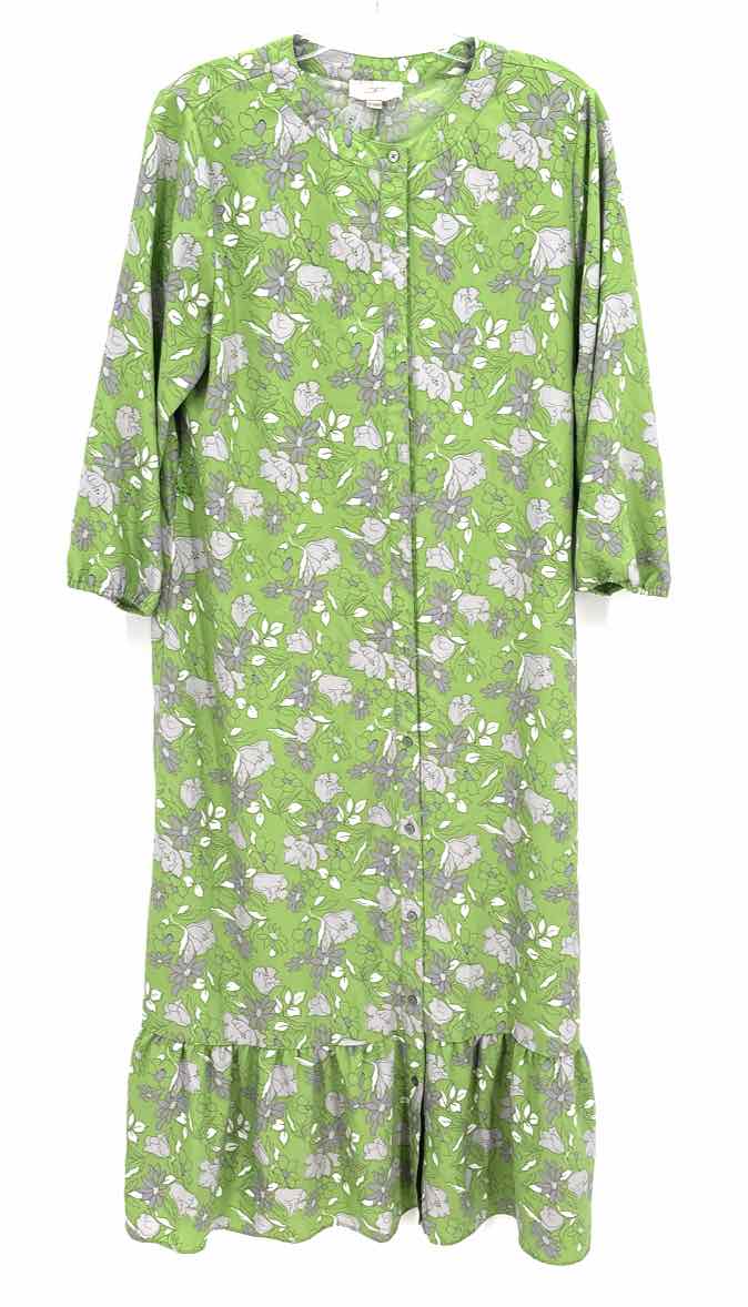 Size M LOFT Green Print Dress