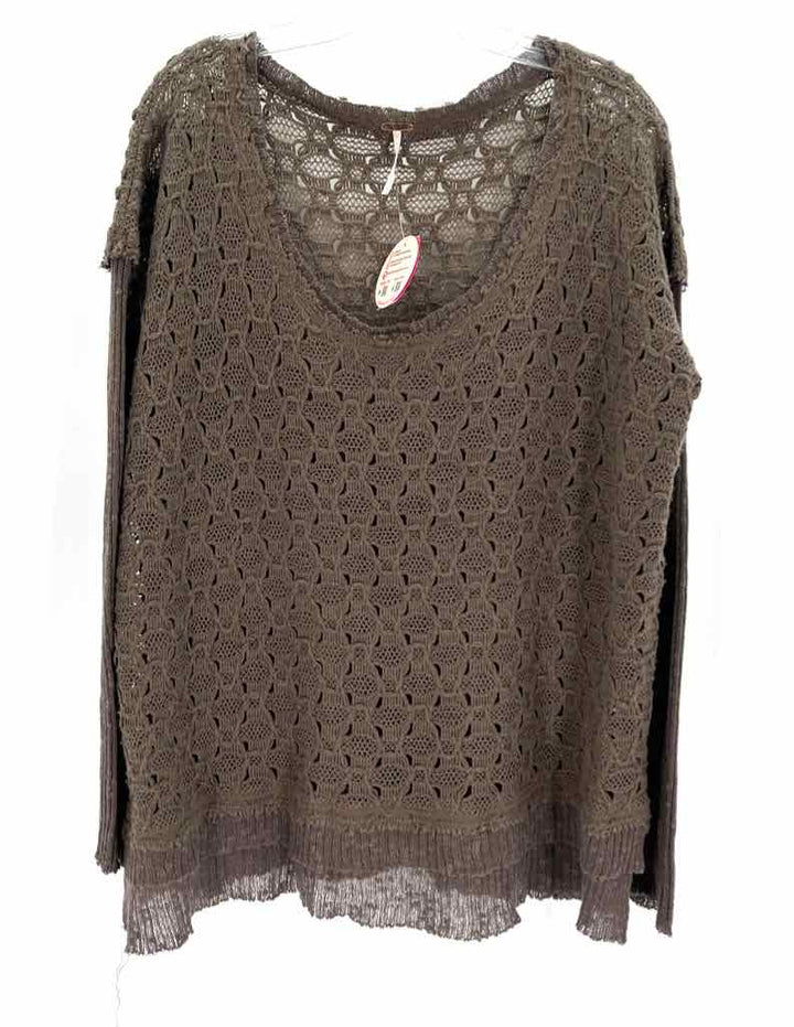 Size L FREE PEOPLE Brown Sweater
